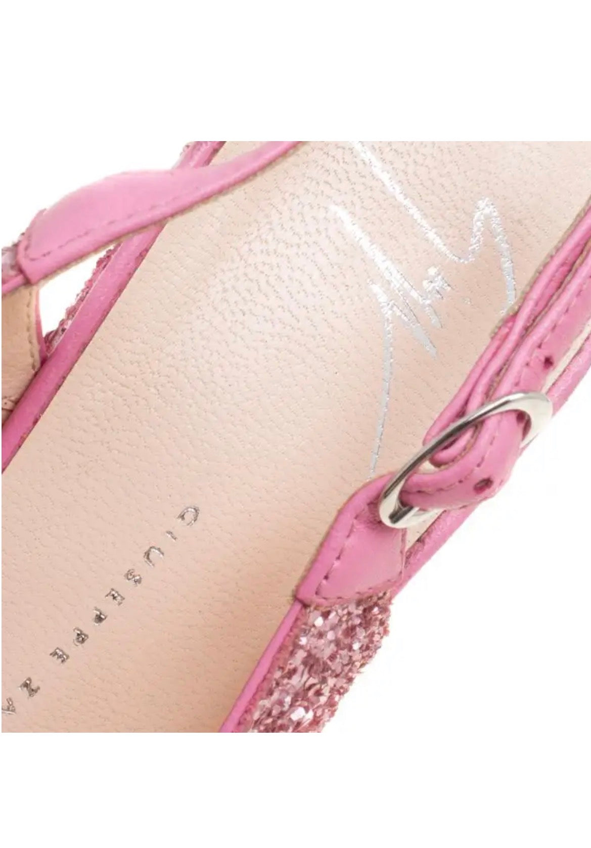 Giuseppe Zanotti CURVE JEM Pink Glitter - size 36 EU