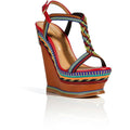 DSQUARED 2 Leather Platform Wedges - size 37 EU