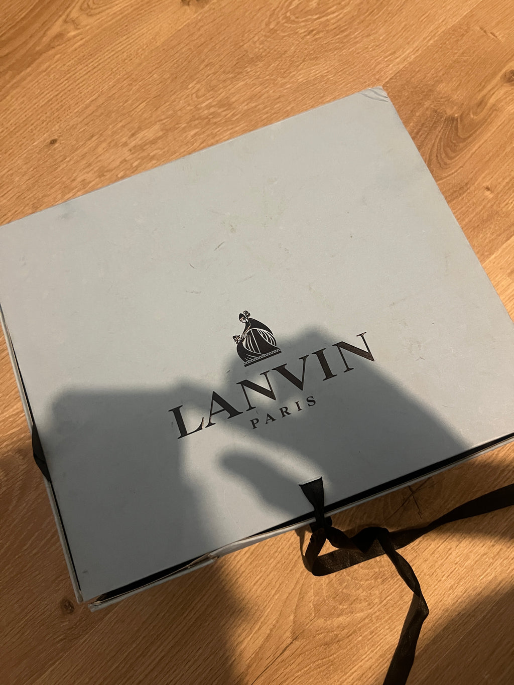 Lanvin Leather Wooden Platform Sandals Black 2013 summer - size 39 EU