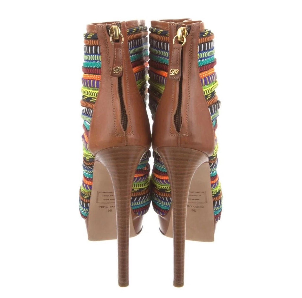 DSQUARED 2 Canvas Ankle Boots - size 39,5 EU