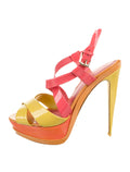 Christian Dior Multicolor Platform Sandals - size 37 EU
