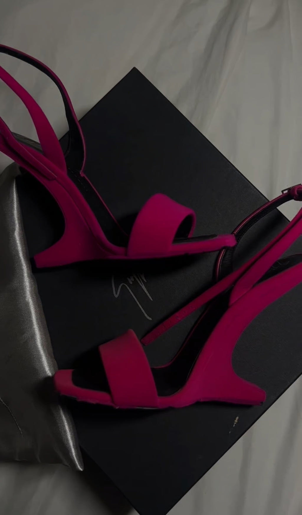 Giuseppe Zanotti Pink Suede Square Toe Miss Unfinished Sandals 2018 - size 37 EU