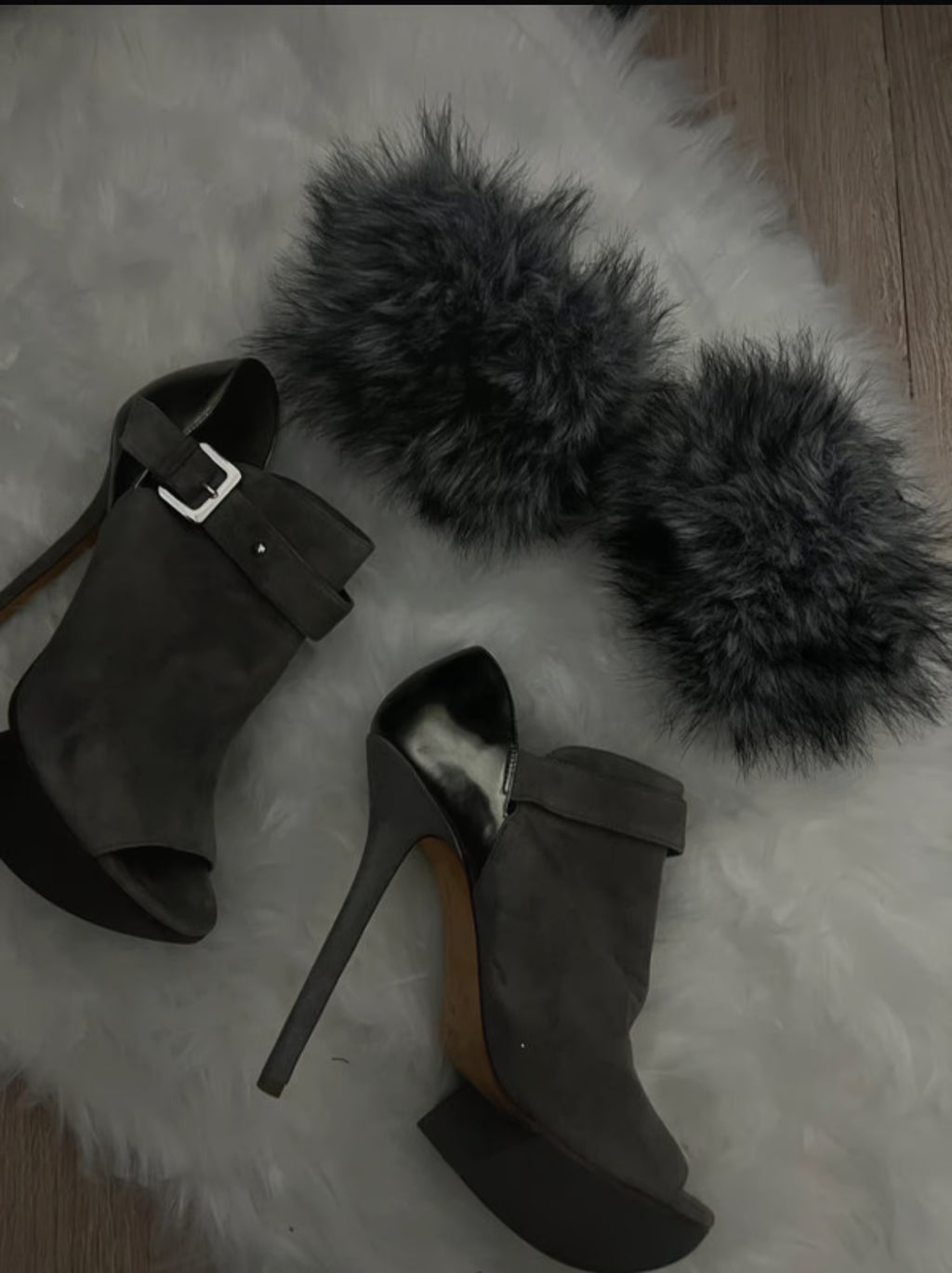 Camilla Skovgaard High vamp booties with buckled strap Winter 2011 - size 40 EU